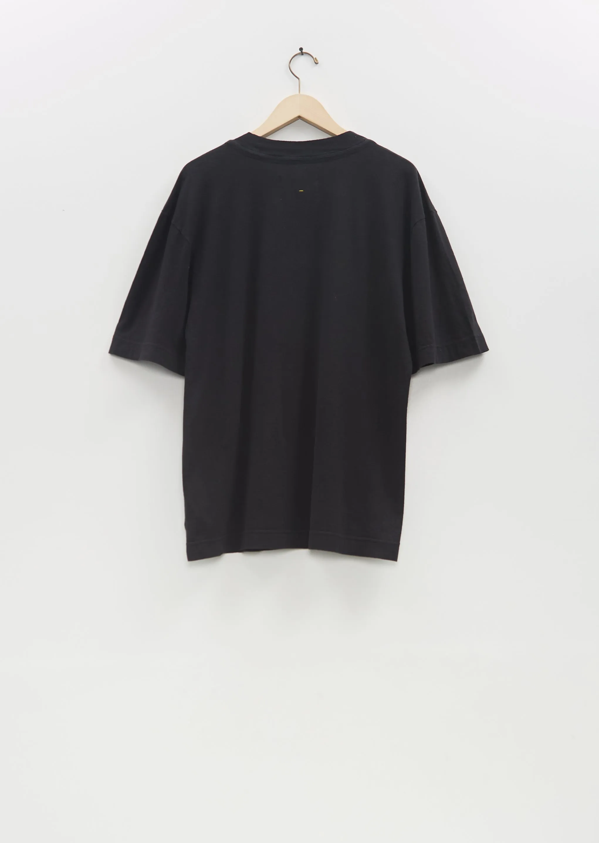 Cotton Linen Simple T-Shirt — Black sold by La Garconne product image thumbnail 2