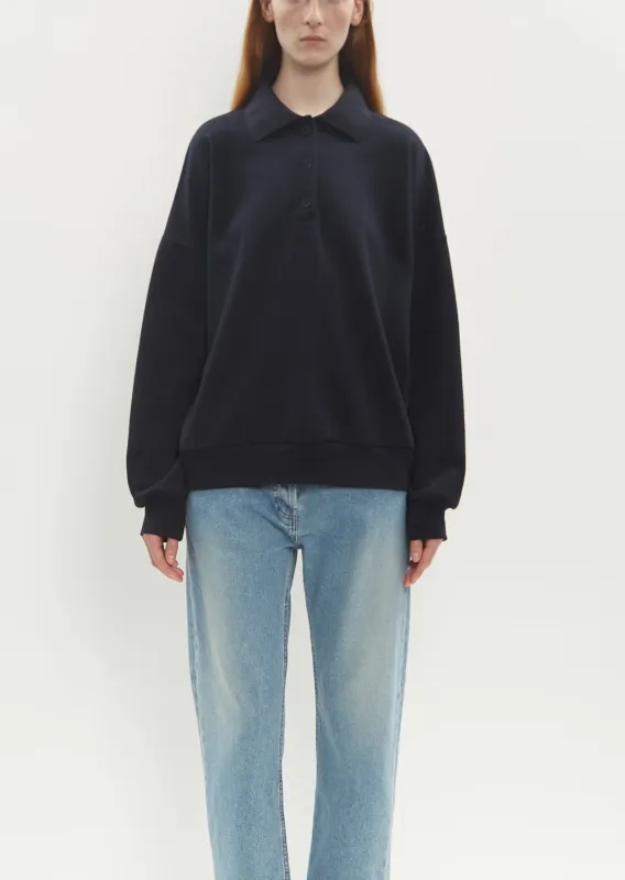 Corzas Cotton Top — Dark Navy sold by La Garconne