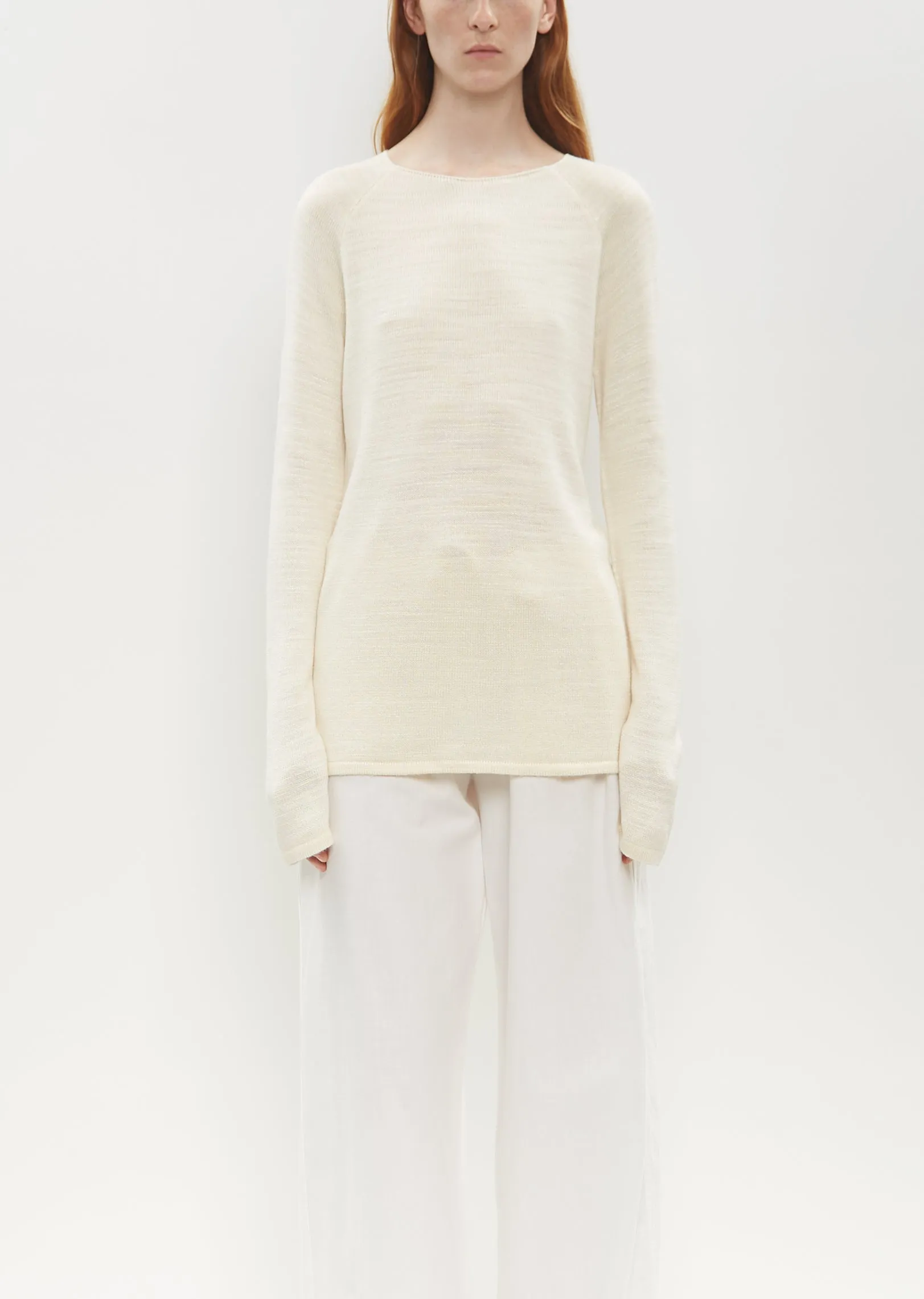 Jipin Silk Knit Top sold by La Garconne