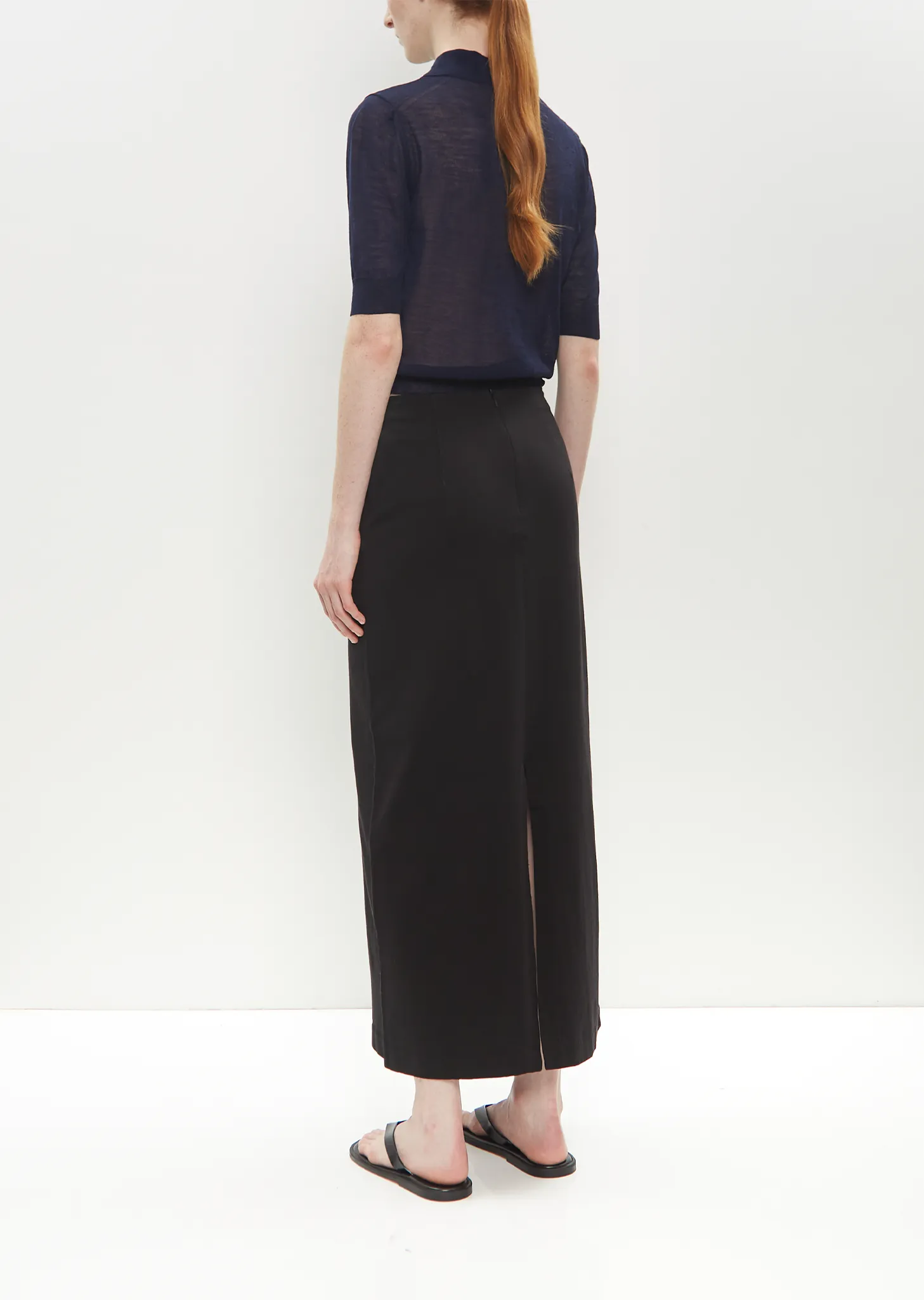 Cotton Jersey Skirt — Black sold by La Garconne product image thumbnail 3