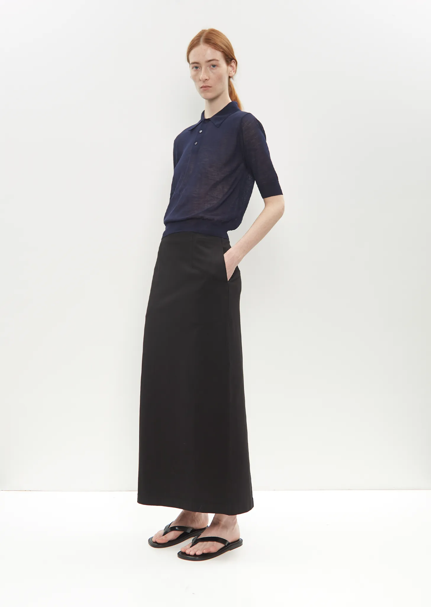 Cotton Jersey Skirt — Black sold by La Garconne product image thumbnail 4