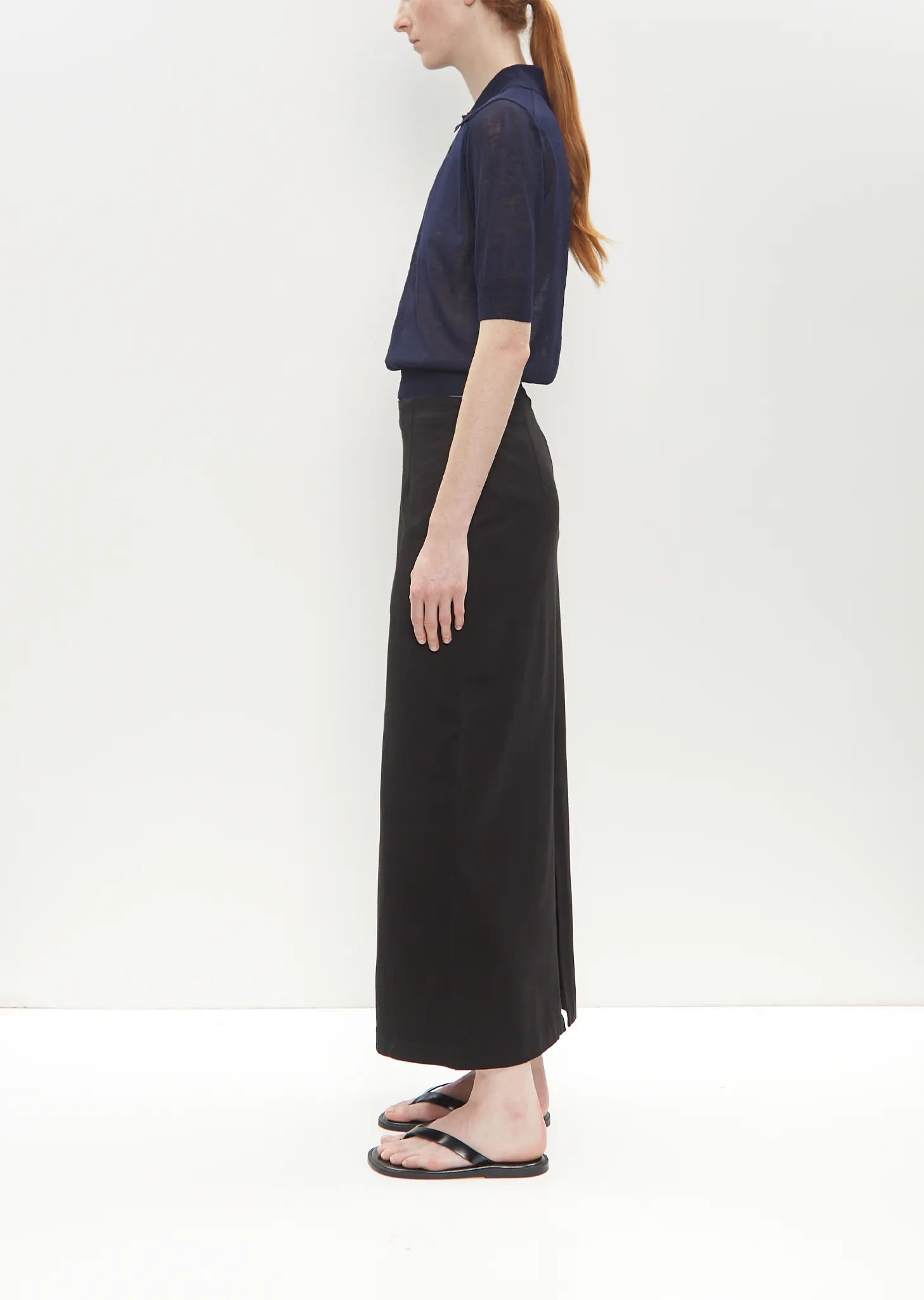 Cotton Jersey Skirt — Black sold by La Garconne product image thumbnail 2
