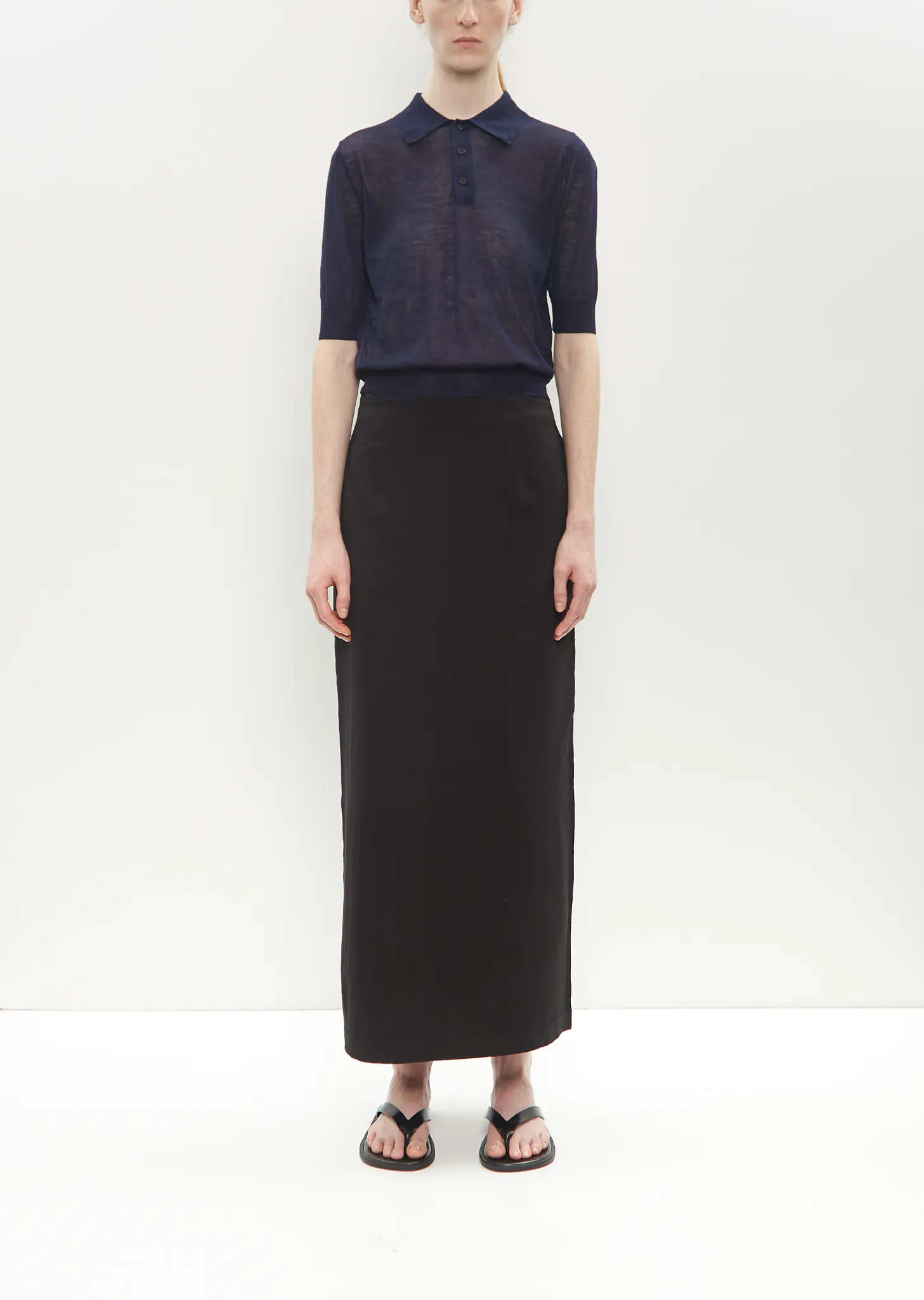 Cotton Jersey Skirt — Black sold by La Garconne