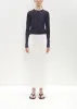 Cotton Jersey Skirt — White sold by La Garconne