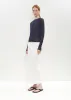 Cotton Jersey Skirt — White sold by La Garconne