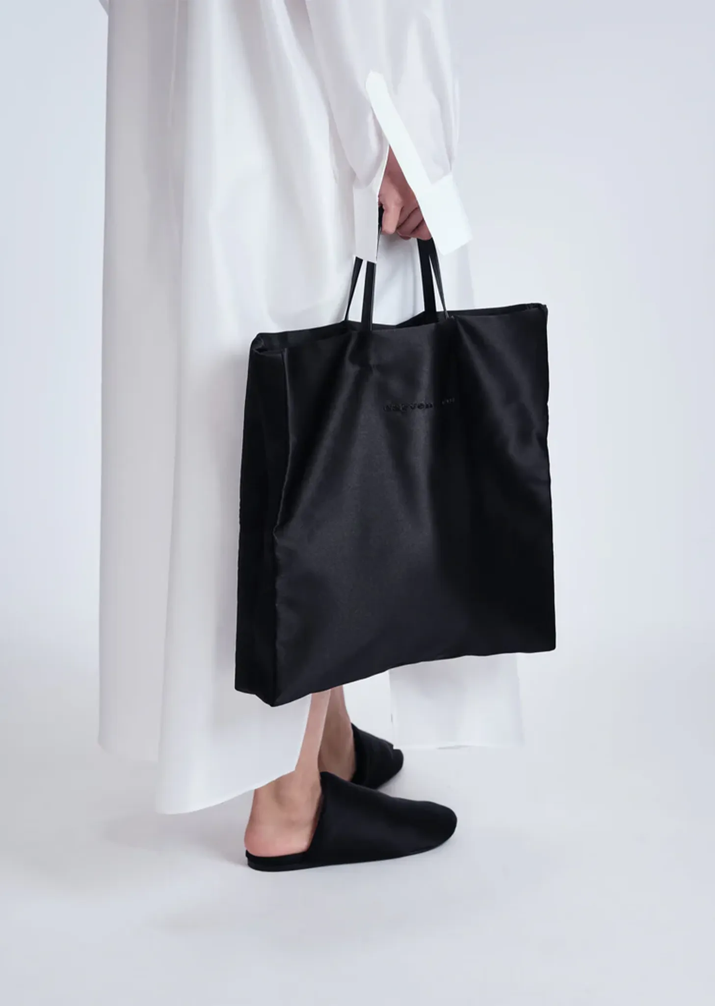 Jeanne Satin Bag — Deep Black sold by La Garconne product image thumbnail 4