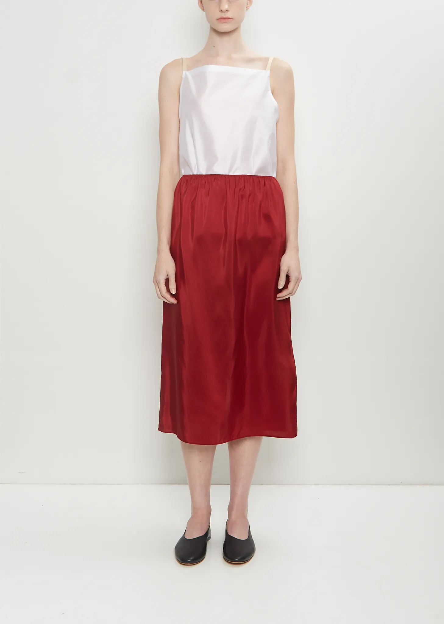 Silk Pull On Skirt sold by La Garconne