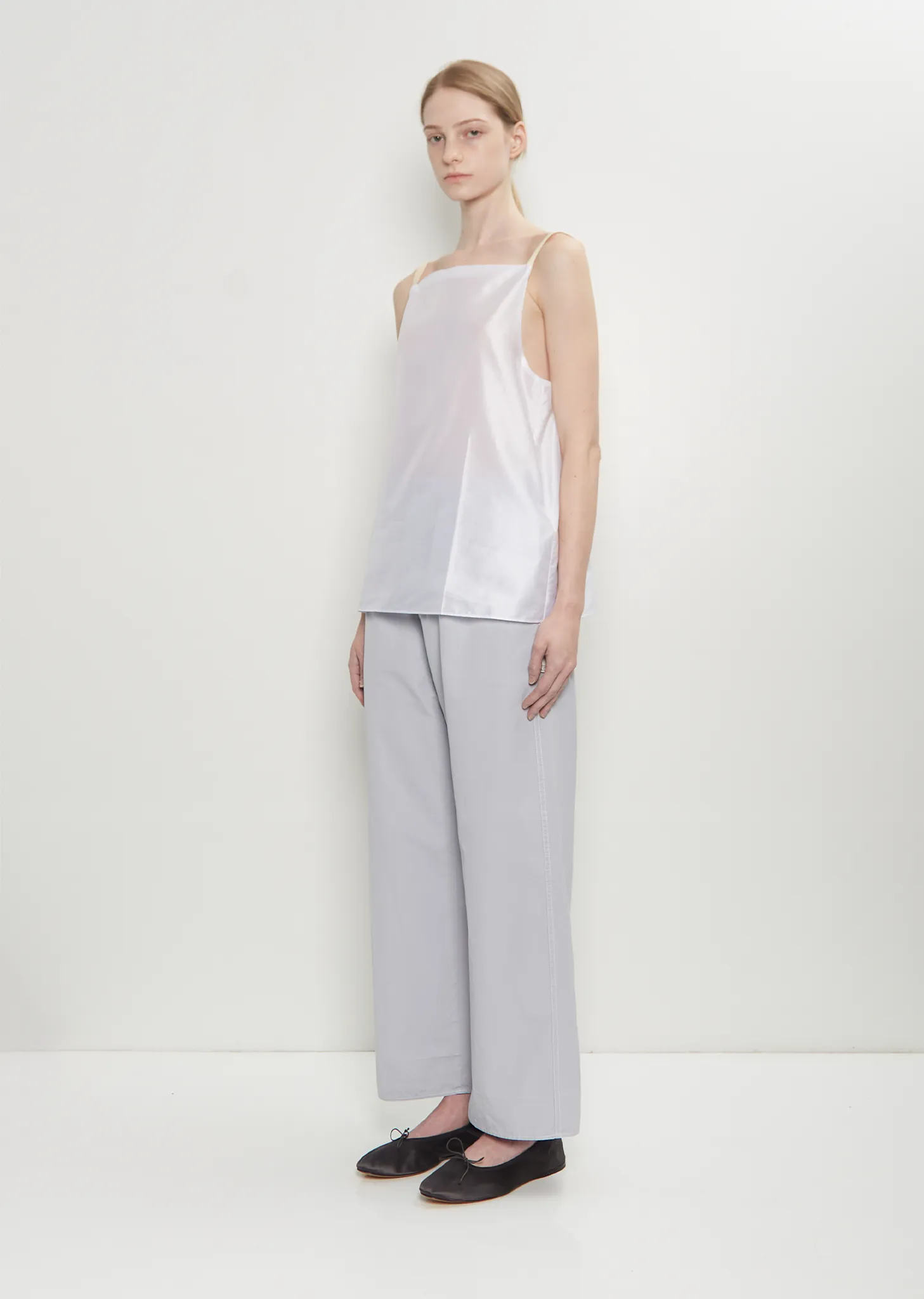 Matt Poplin Elasticated Trousers sold by La Garconne product image thumbnail 4