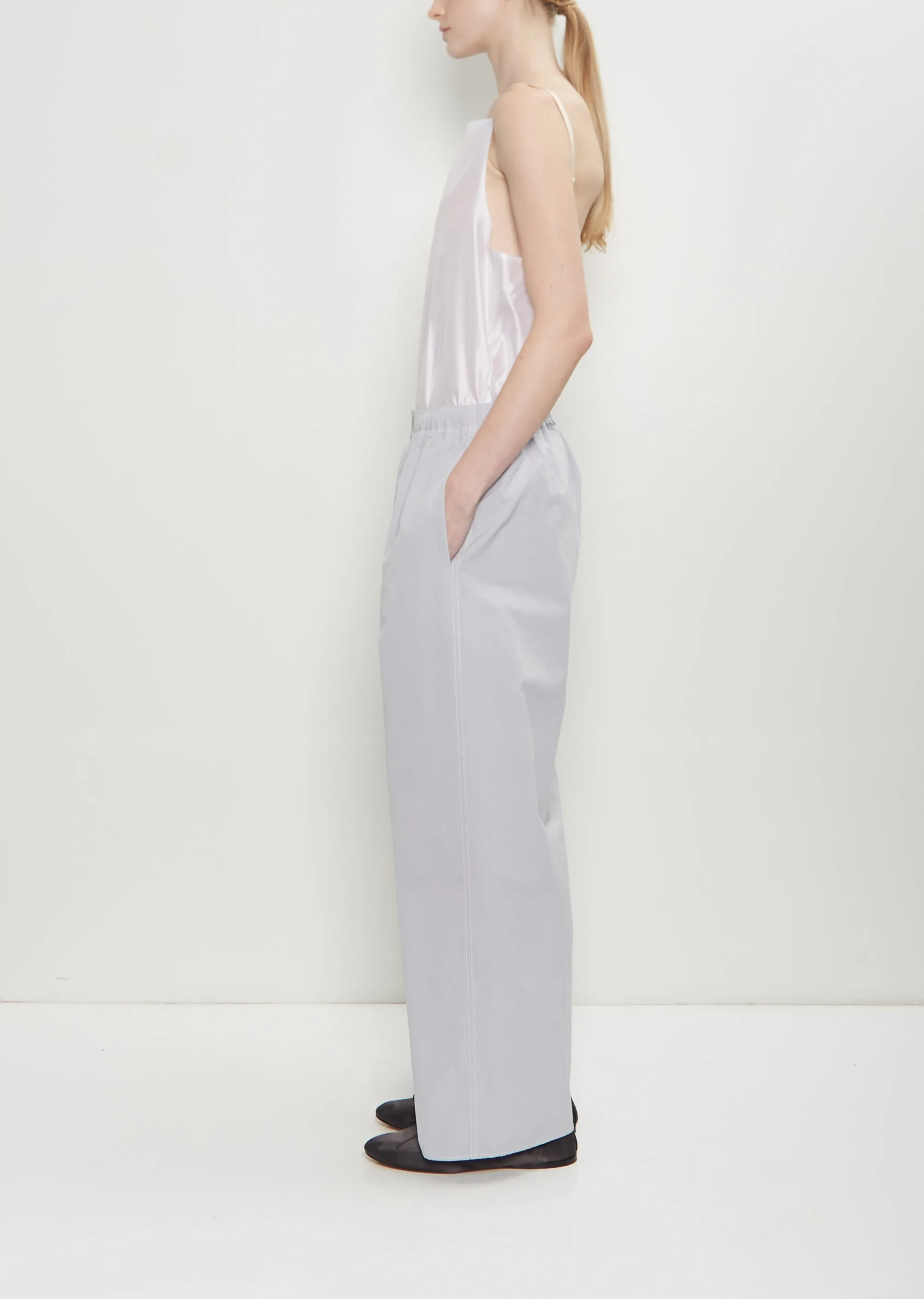 Matt Poplin Elasticated Trousers sold by La Garconne product image thumbnail 2