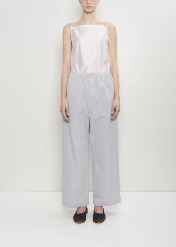 Matt Poplin Elasticated Trousers sold by La Garconne