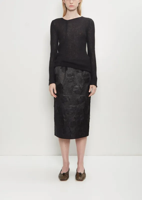 Allegra Silk Skirt sold by La Garconne