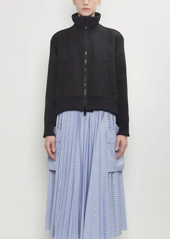 Matelasse Twill High Neck Blouson sold by La Garconne