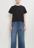Nylon Twill x Cotton Jersey T-Shirt — Black sold by La Garconne