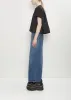 Nylon Twill x Cotton Jersey T-Shirt — Black sold by La Garconne