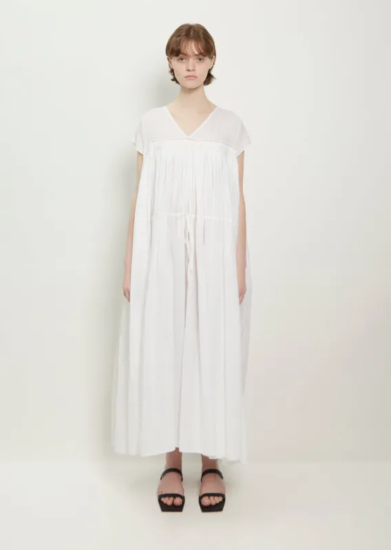 Kaila Handwoven Cotton Voile Sleeveless Maxi Dress sold by La Garconne