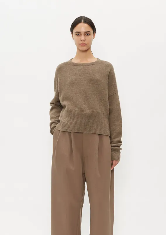 High Waist Crewneck Sweater made by Lauren Manoogian