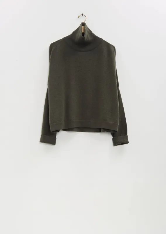 Cashmere T-Neck Chunky Sweater — Asam sold by La Garconne