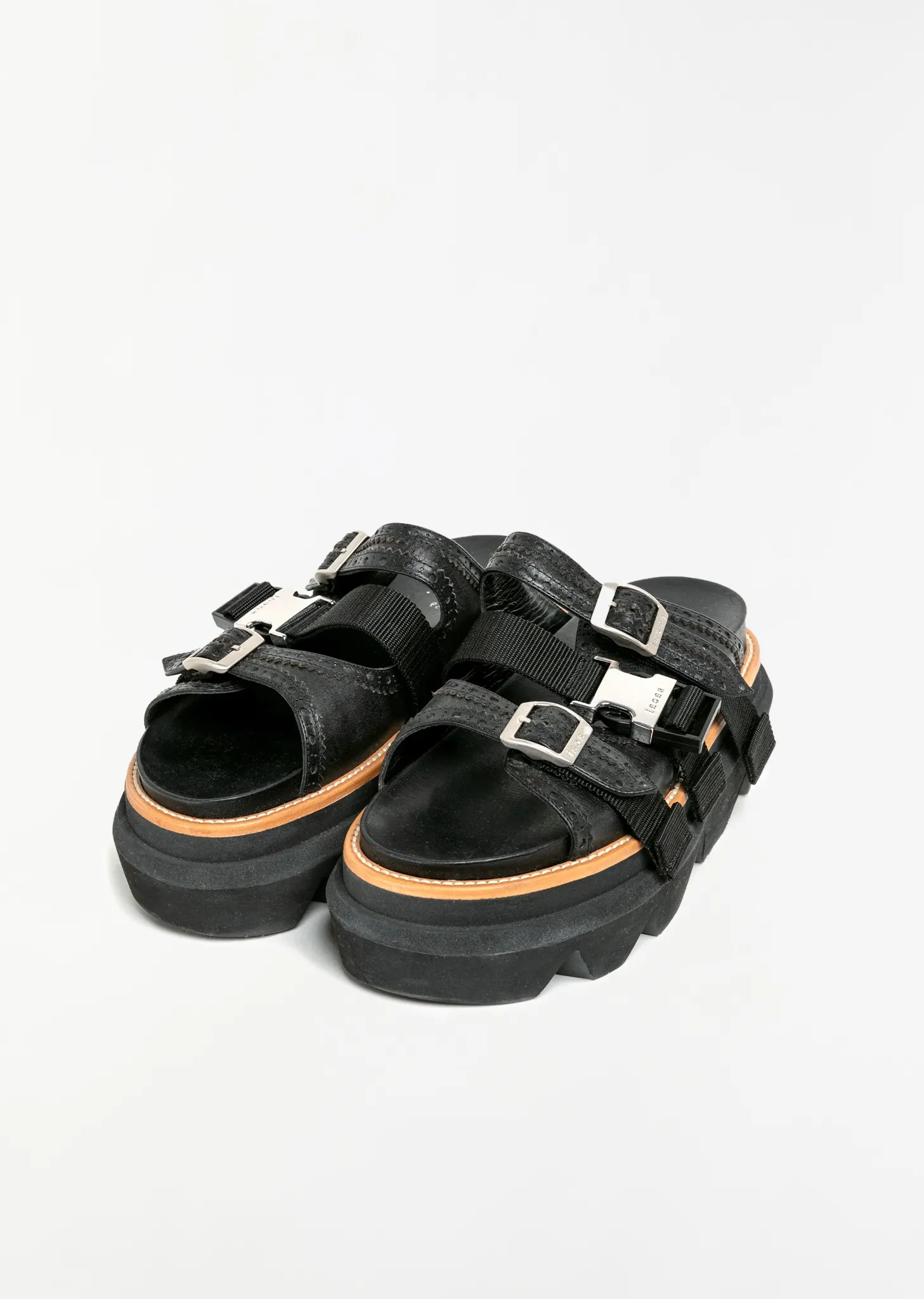 Wingtip Leather Sandals sold by La Garconne product image thumbnail 2