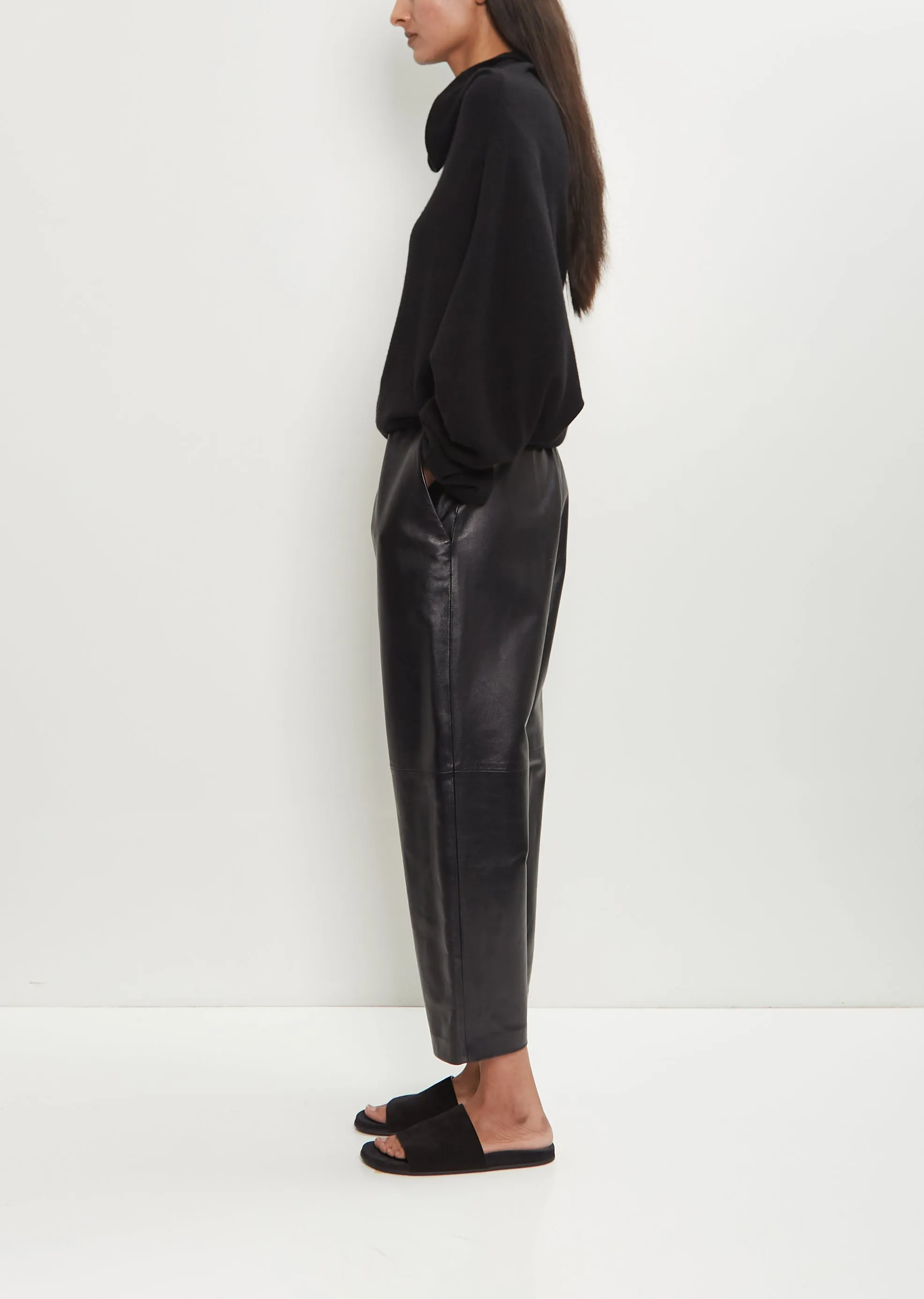 Leather Carrot Pants sold by La Garconne product image thumbnail 2