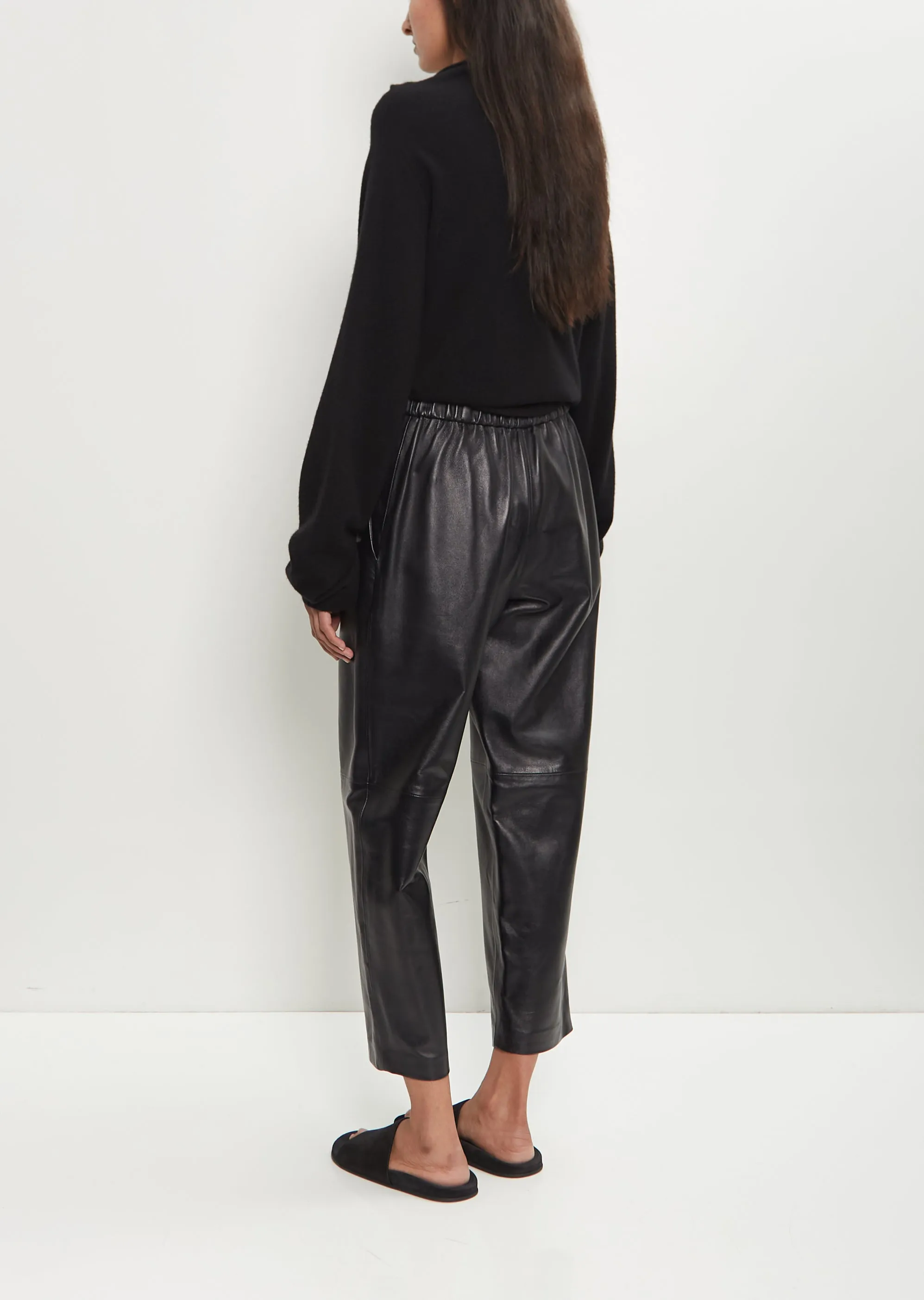 Leather Carrot Pants sold by La Garconne product image thumbnail 3