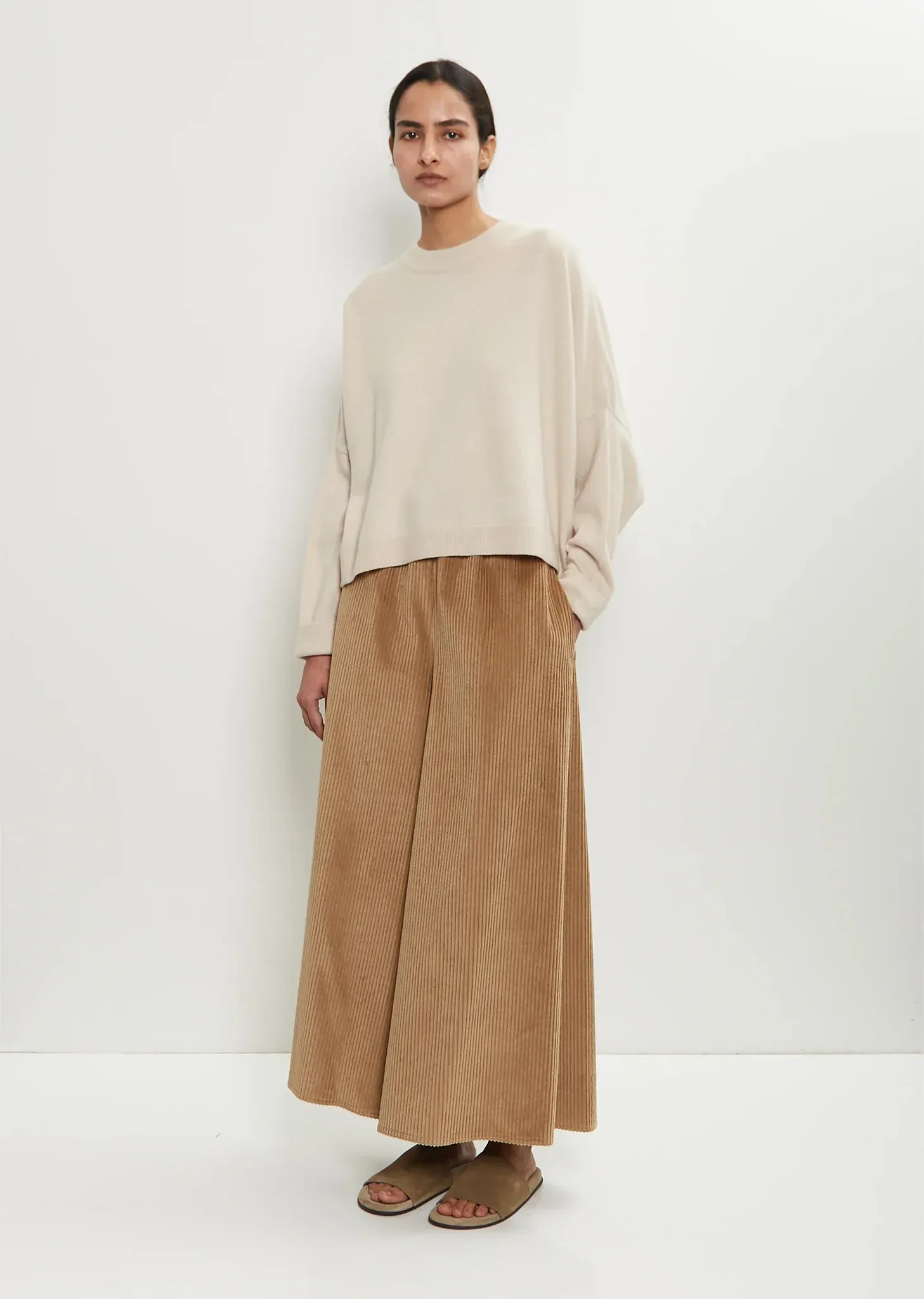 Cotton Corduroy Gaucho Pants sold by La Garconne product image thumbnail 4