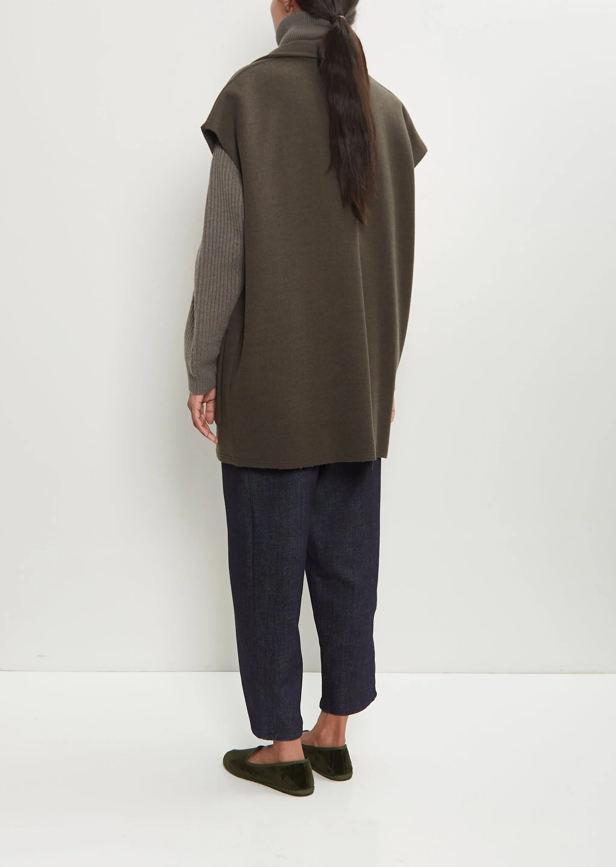 Felted Wool Pockets Gilet sold by La Garconne product image thumbnail 3