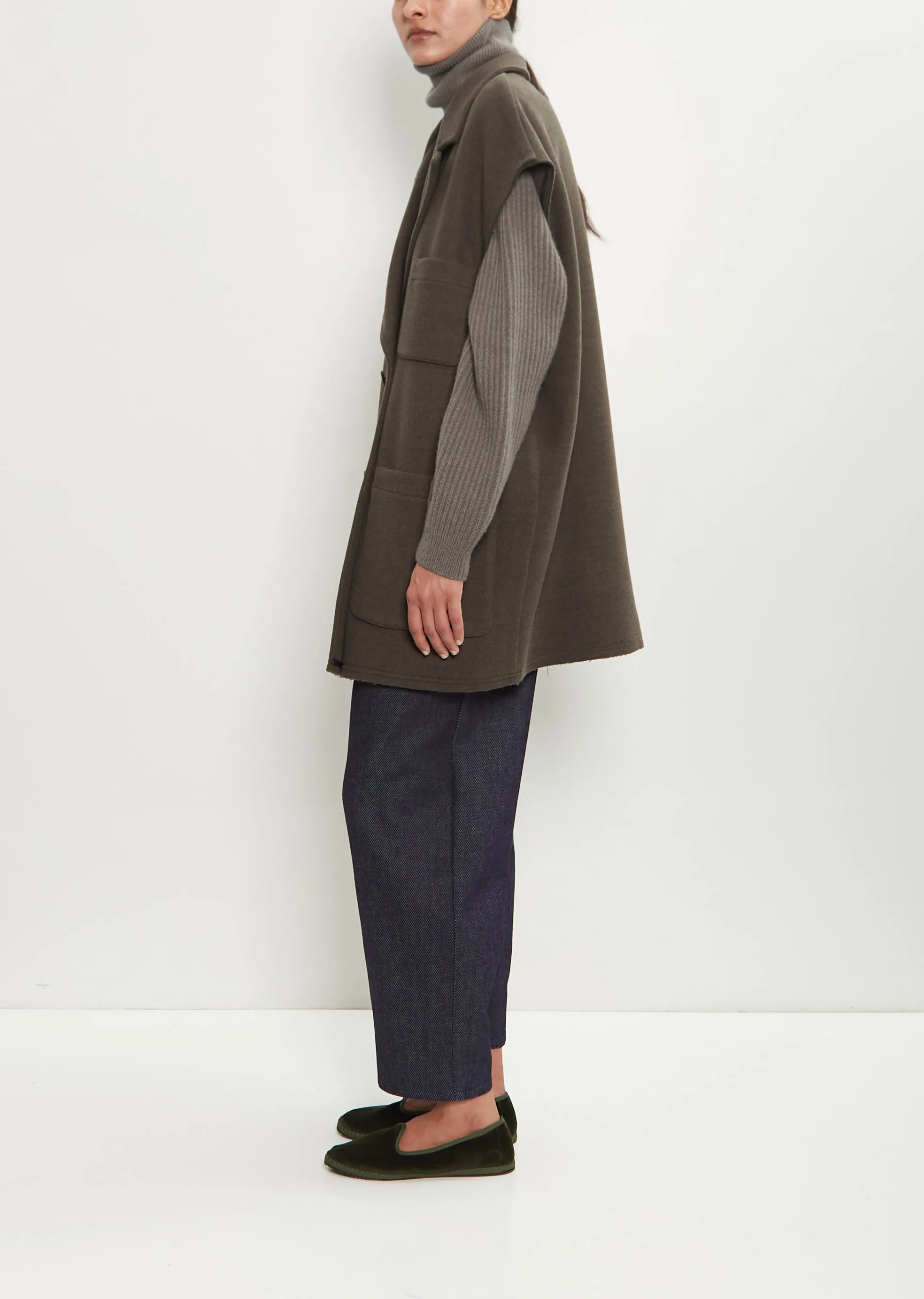 Felted Wool Pockets Gilet sold by La Garconne product image thumbnail 2