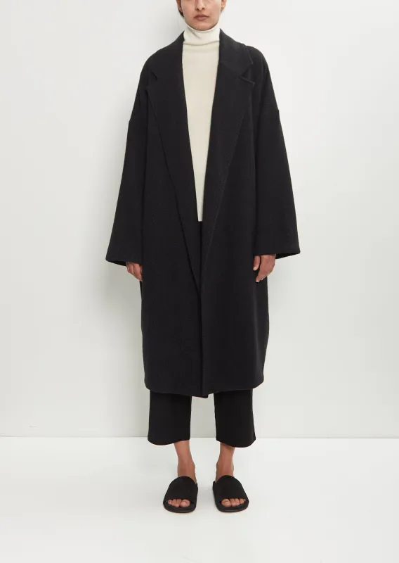 Cashmere Herringbone Oversized Coat sold by La Garconne