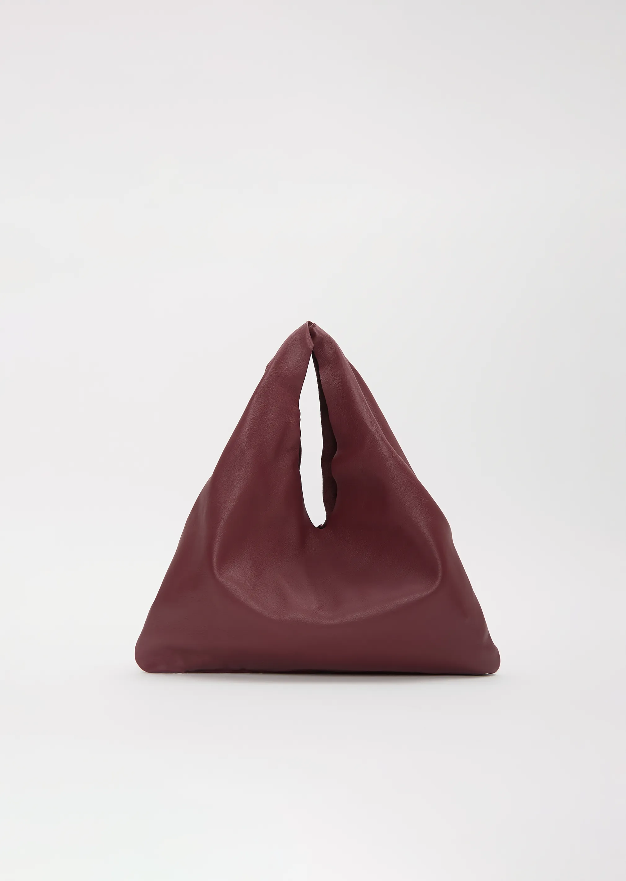 Leather Bindle, Small — Borgogna sold by La Garconne