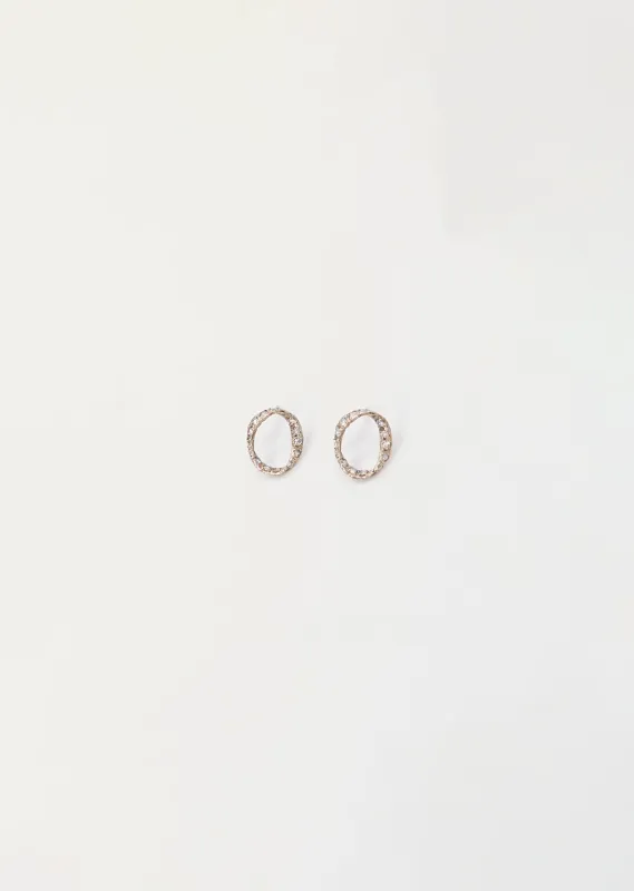 Bijoux Melee Circle Earrings made by La Garconne
