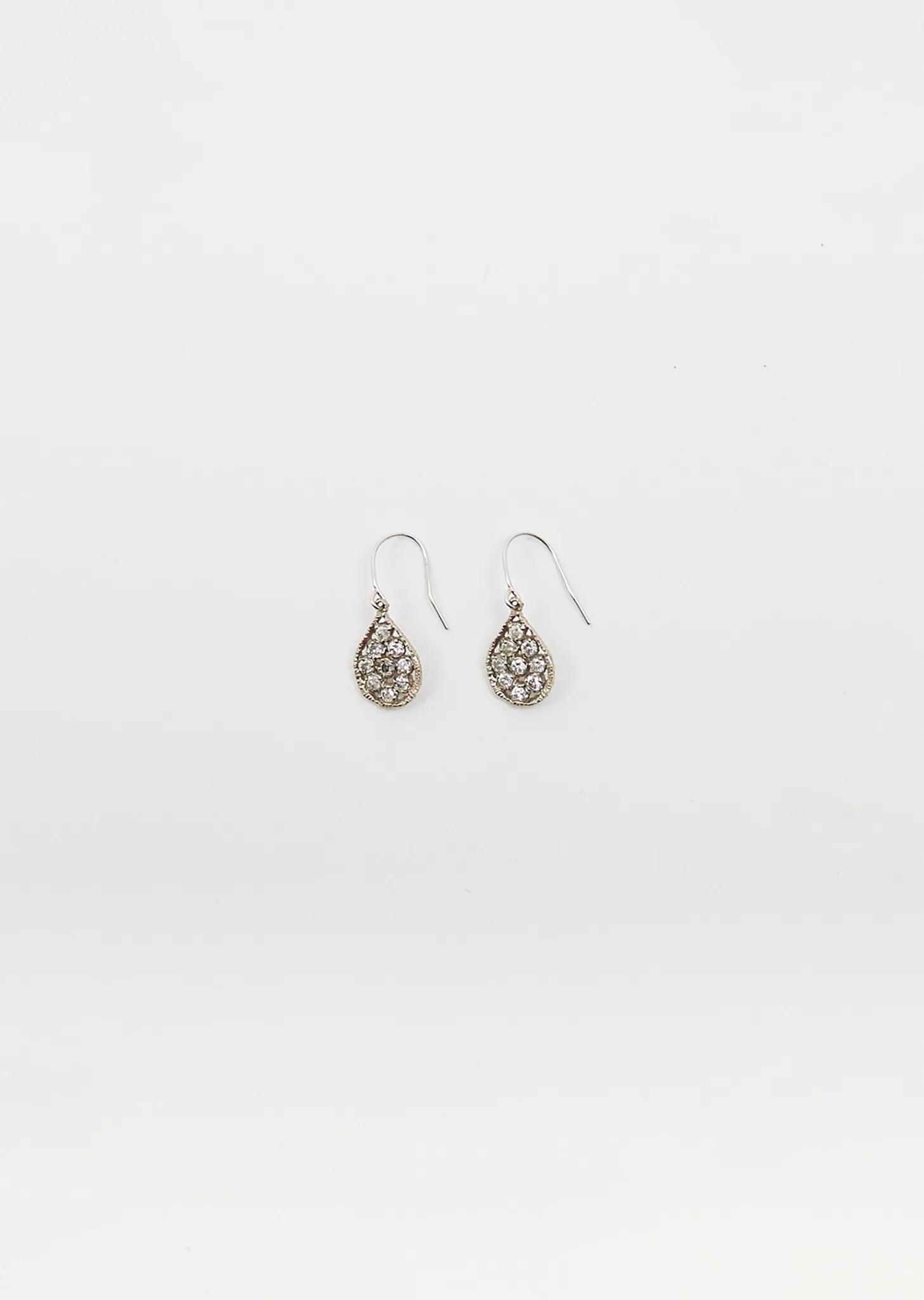 Bijoux Lace Earrings — White Gold sold by La Garconne