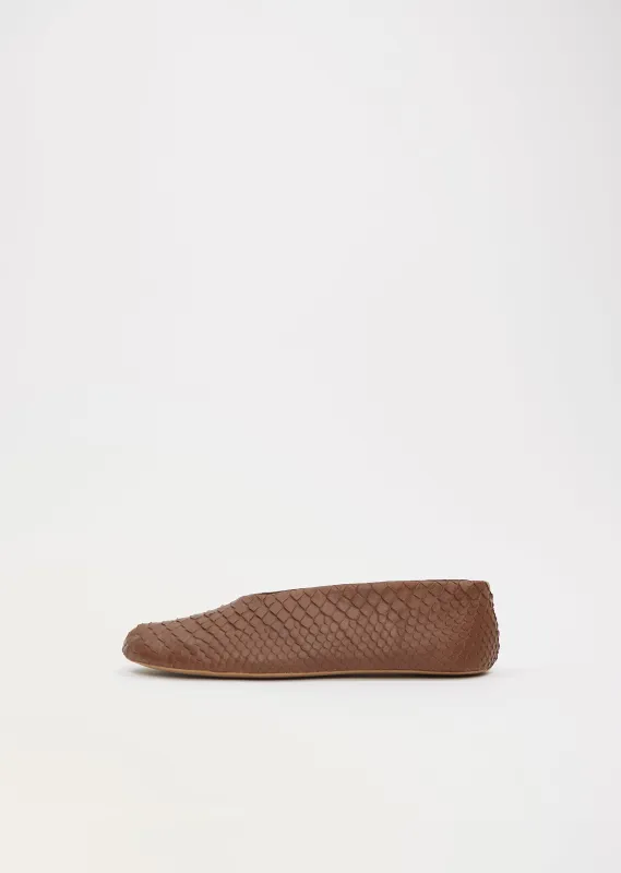 Stella Python Slipper made by The Row