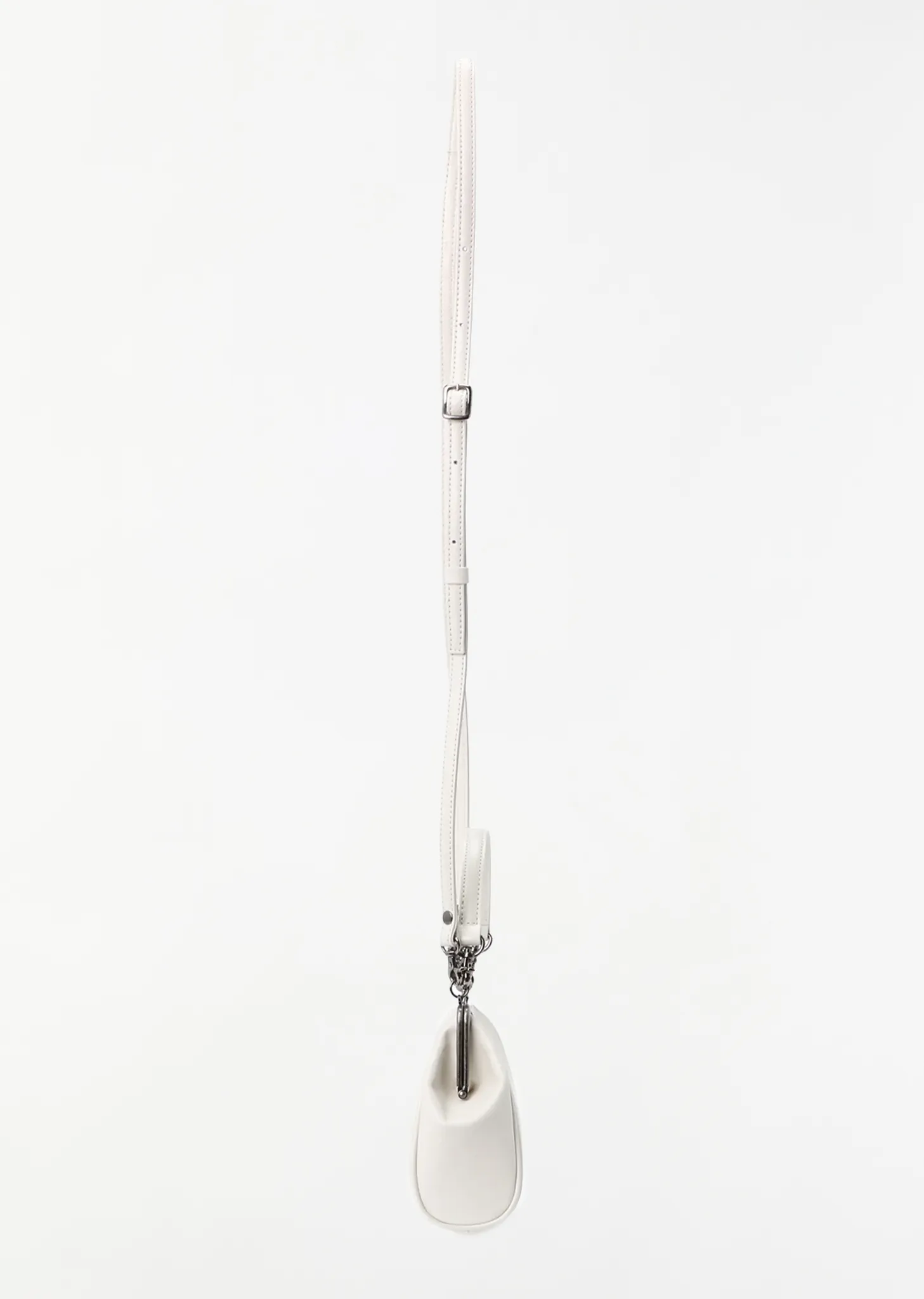 Leather Metal Clasp Shoulder Bag sold by La Garconne product image thumbnail 3