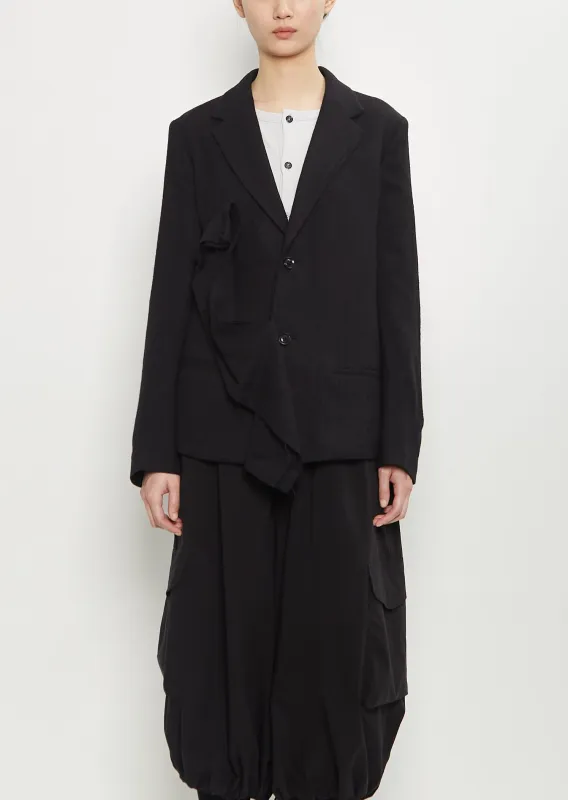 Wool Drape Jacket sold by La Garconne