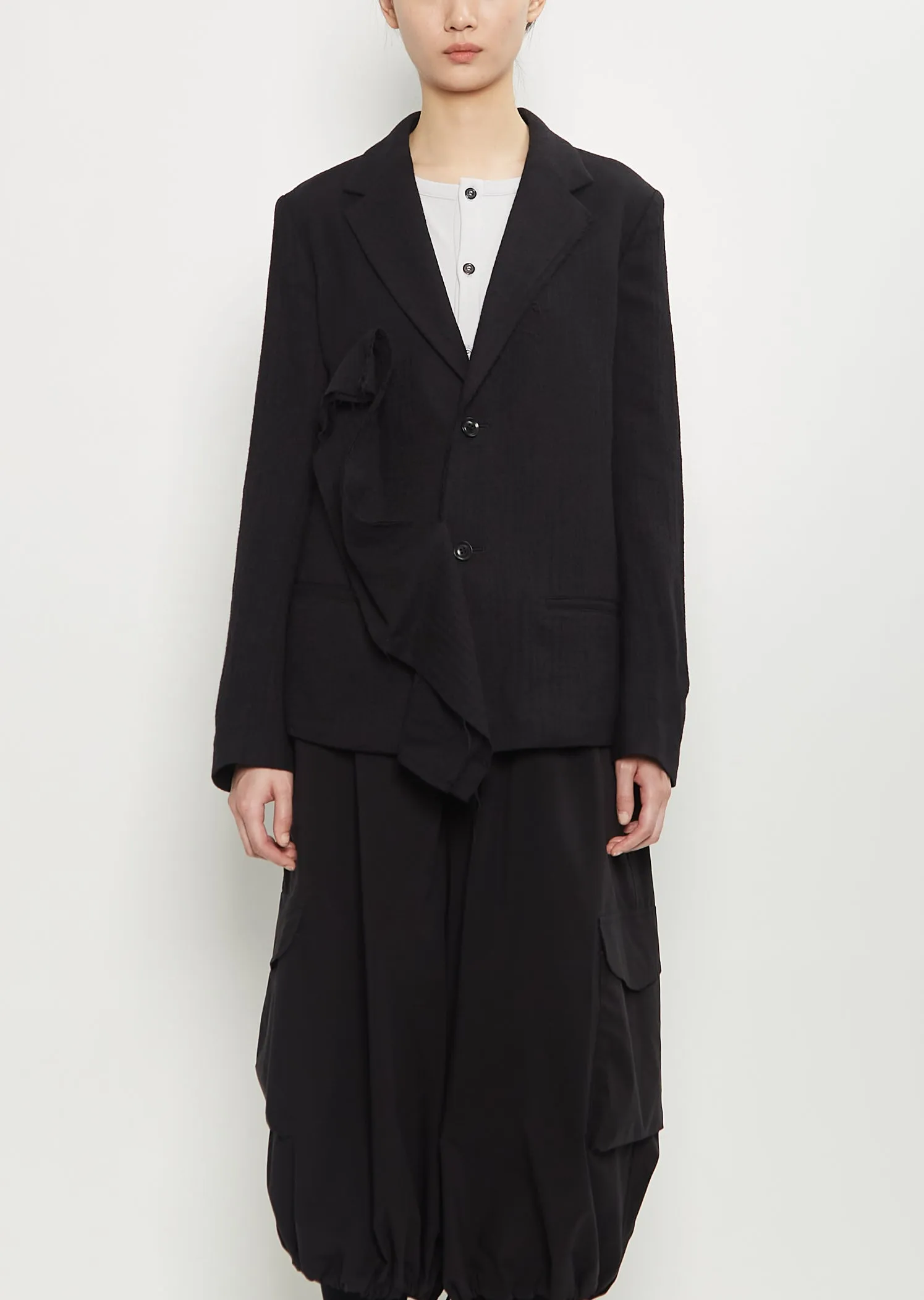 Wool Drape Jacket sold by La Garconne