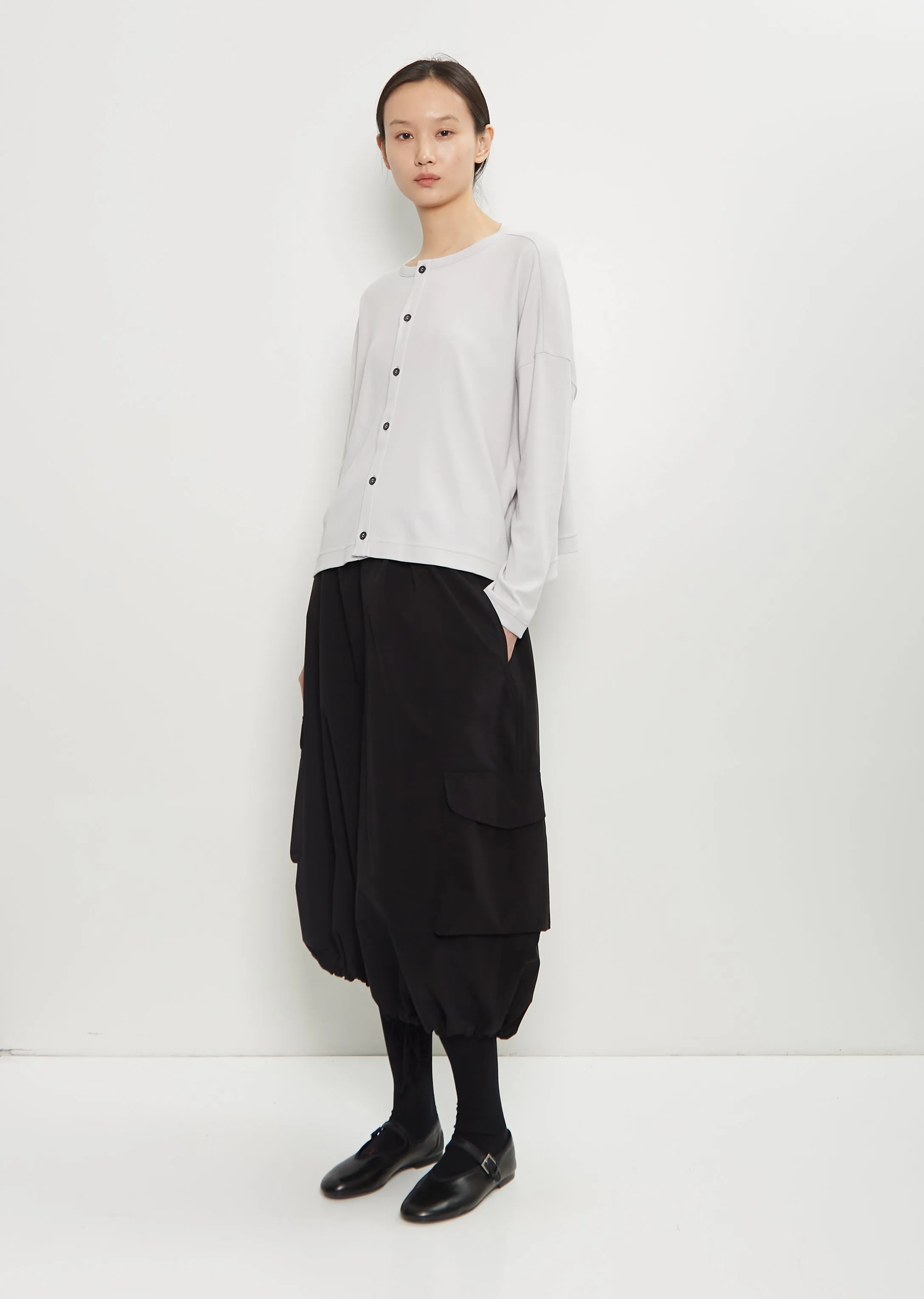 Twill Cropped String Pant sold by La Garconne product image thumbnail 4