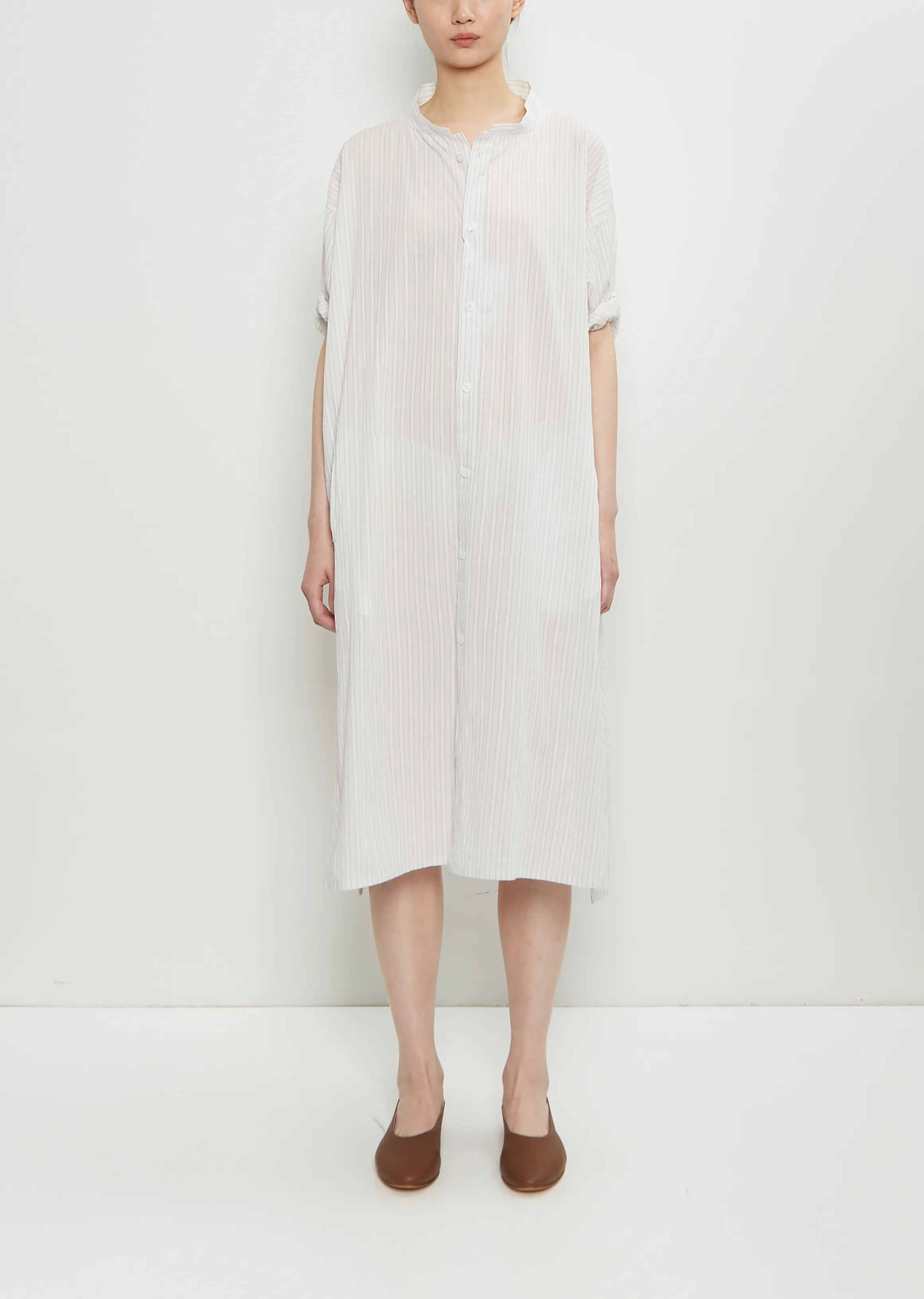 Cotton Rolled-Up Sleeve Dress sold by La Garconne