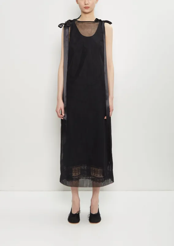 Sheer Tulle Satin Bows Dress sold by La Garconne