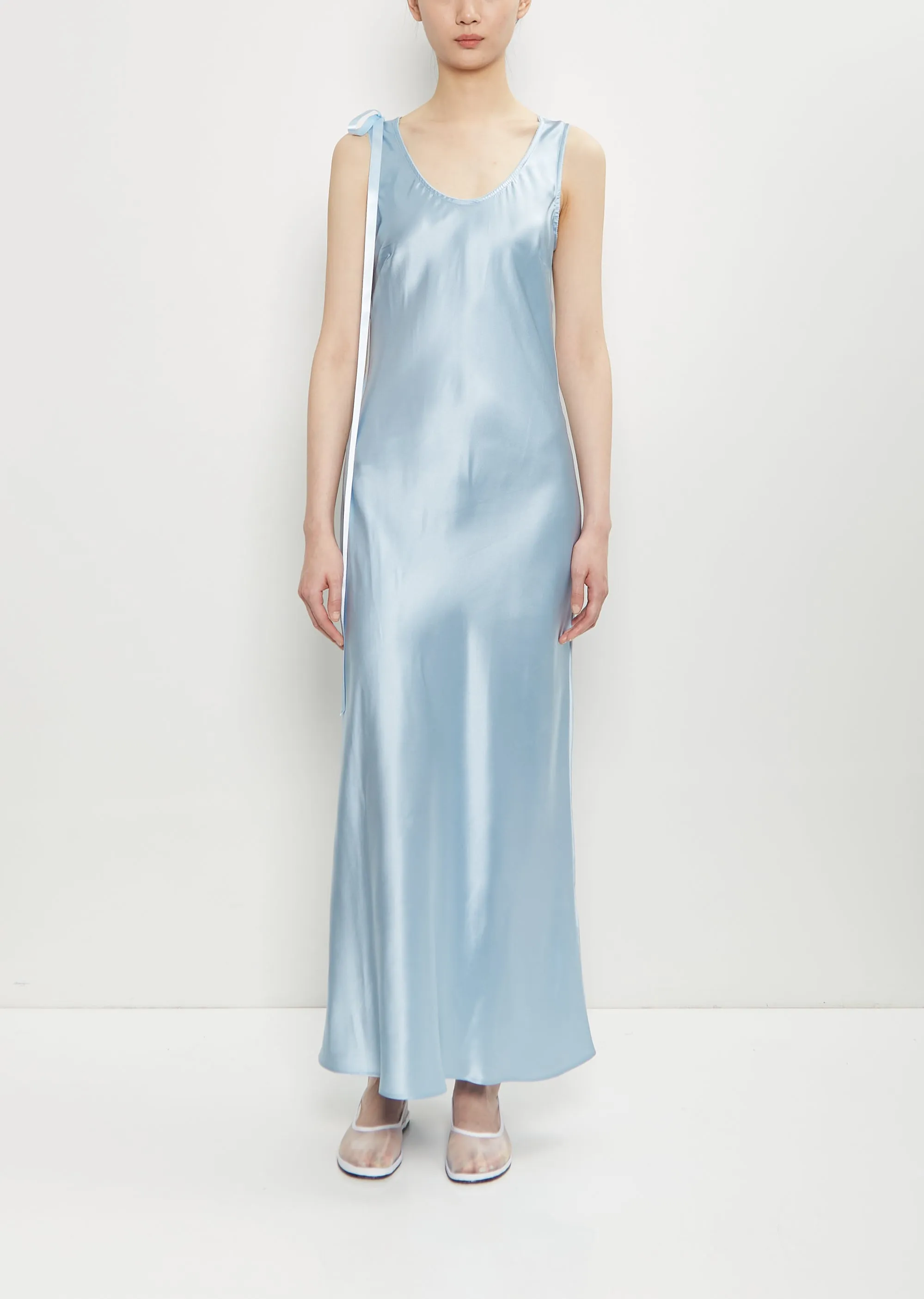 Silk Bow Detail Camisole Dress sold by La Garconne