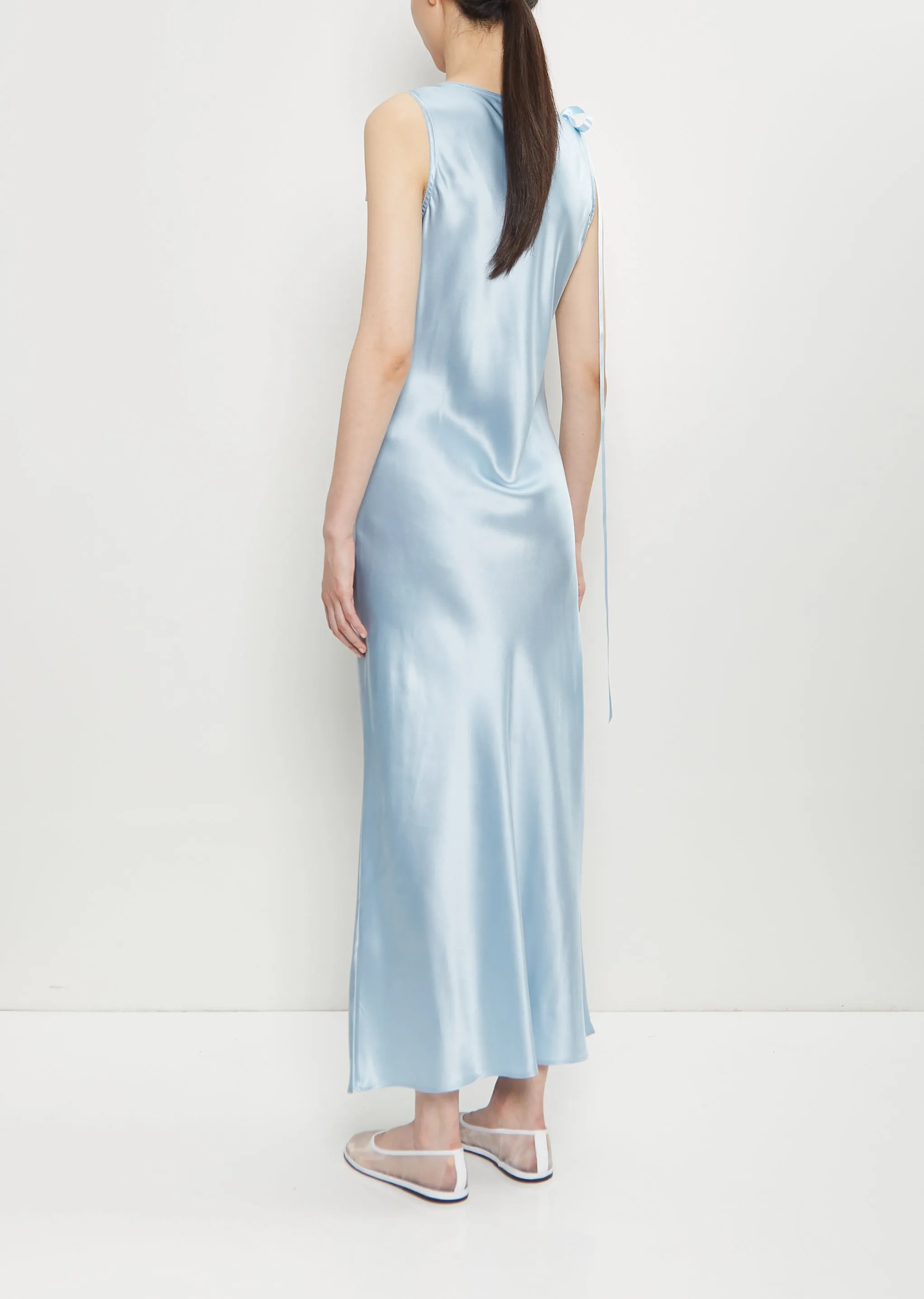 Silk Bow Detail Camisole Dress sold by La Garconne product image thumbnail 3