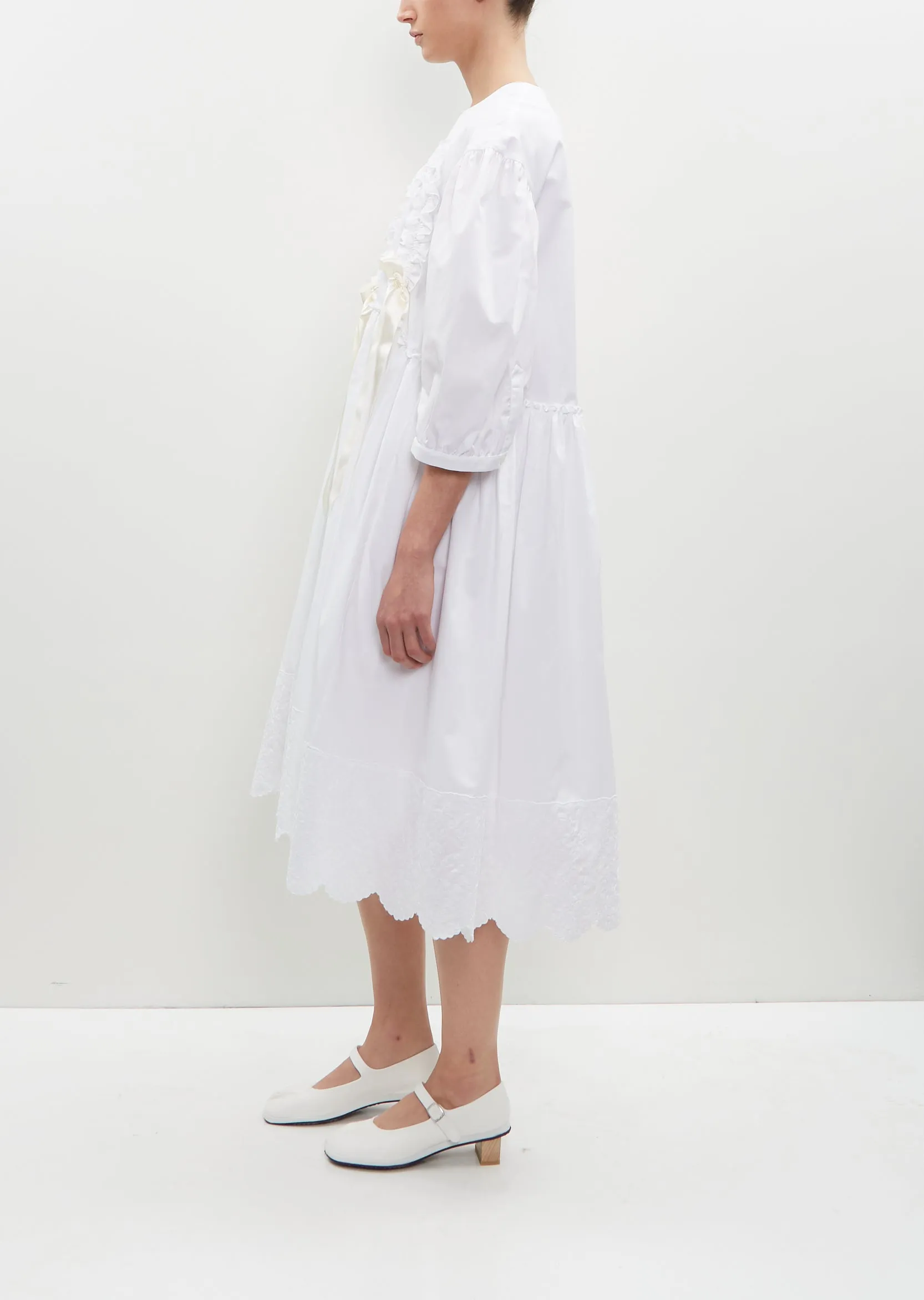 Puff Sleeve Cotton Smock Dress sold by La Garconne product image thumbnail 2