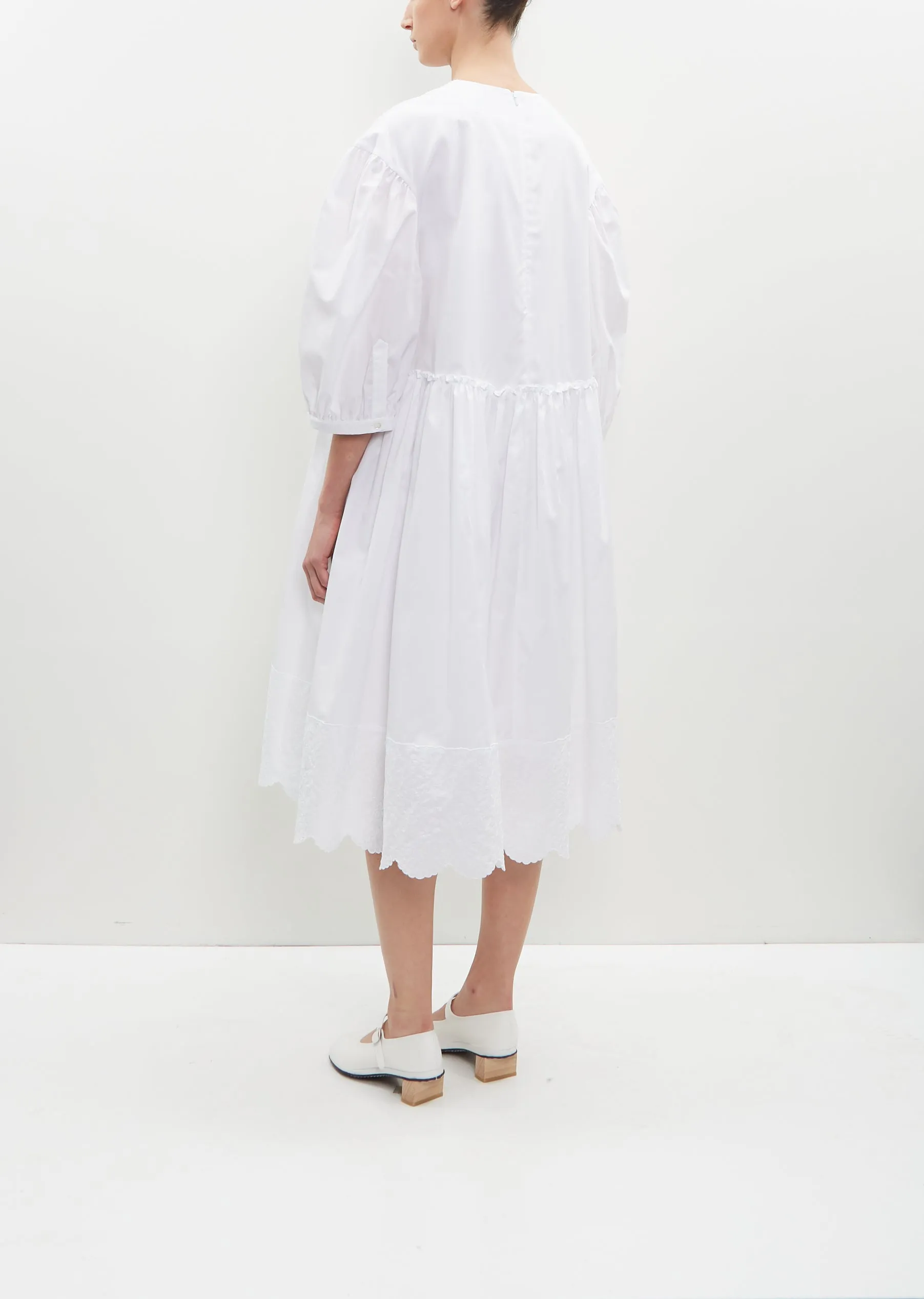 Puff Sleeve Cotton Smock Dress sold by La Garconne product image thumbnail 3