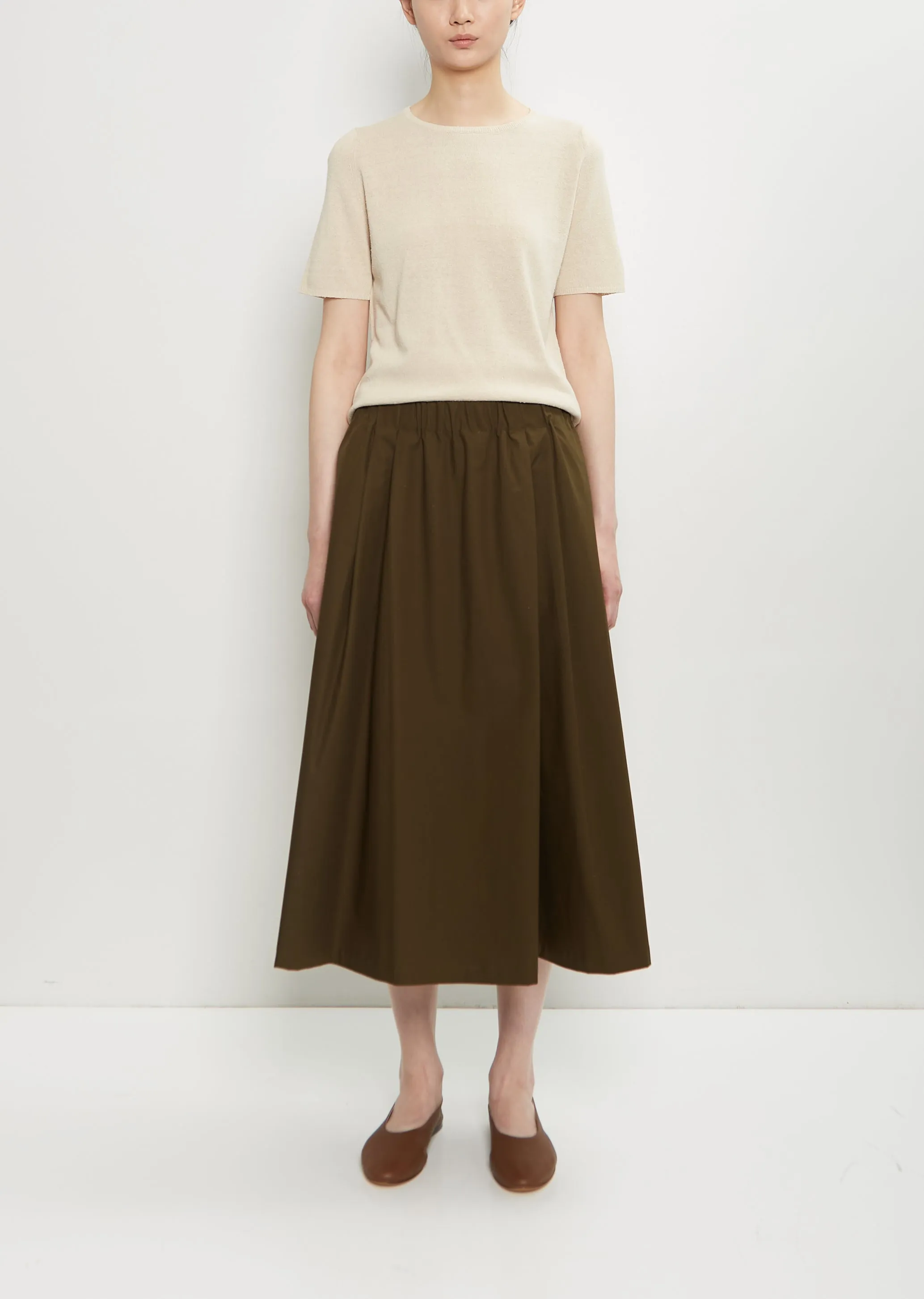 Soft Cotton Pull On Skirt sold by La Garconne