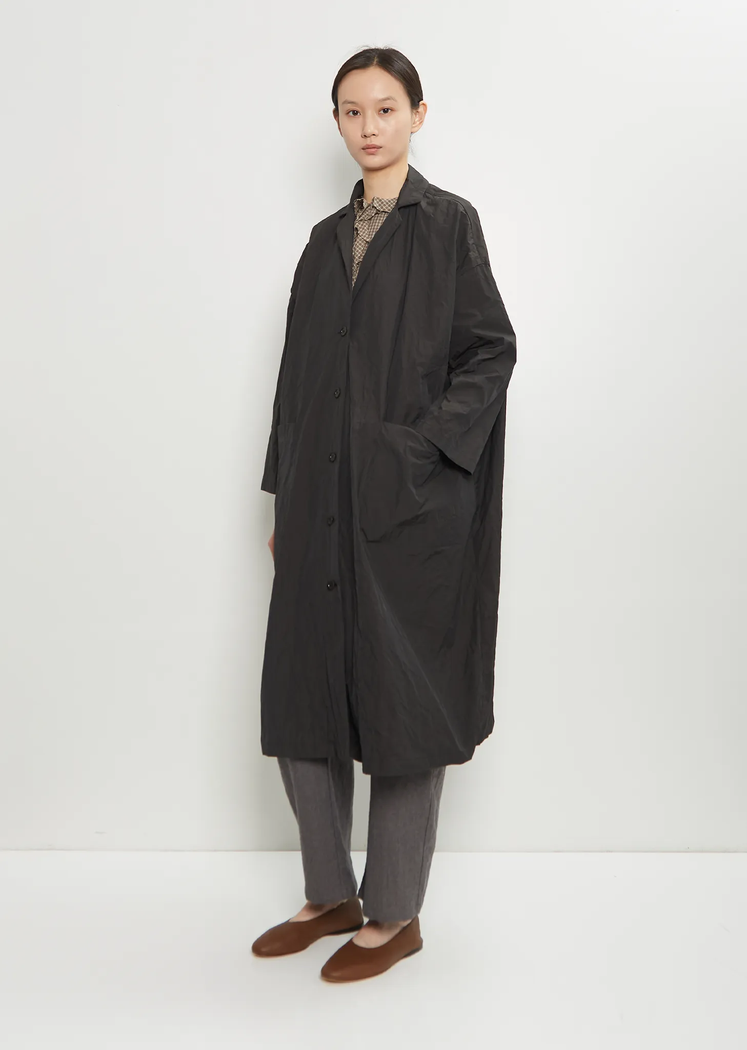 Technical Hooded Light Coat sold by La Garconne product image thumbnail 4