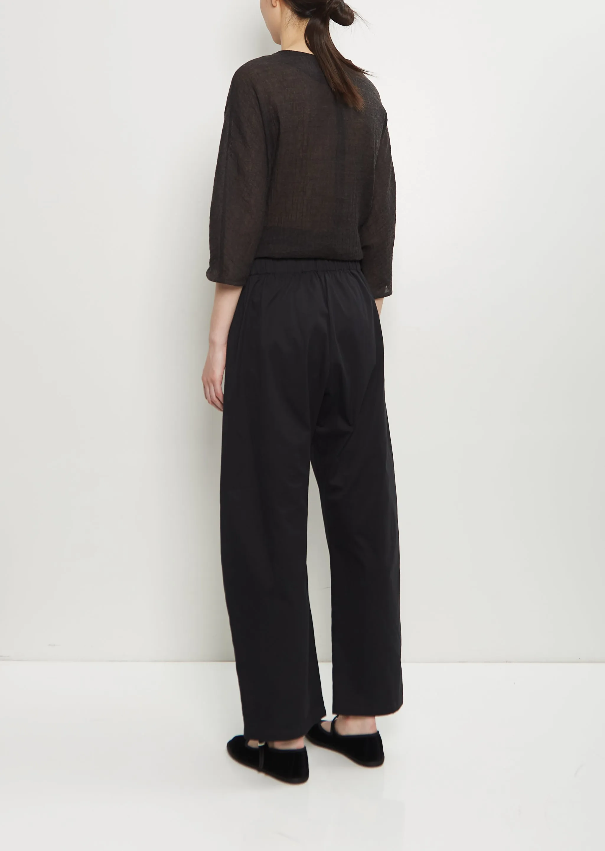 Soft Cotton Pull On Pant — Black sold by La Garconne product image thumbnail 3