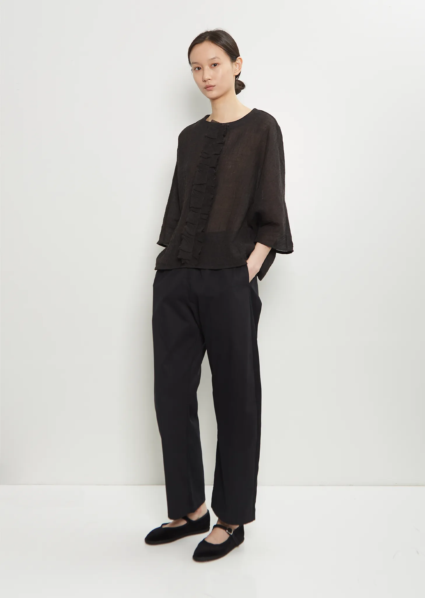 Soft Cotton Pull On Pant — Black sold by La Garconne product image thumbnail 4