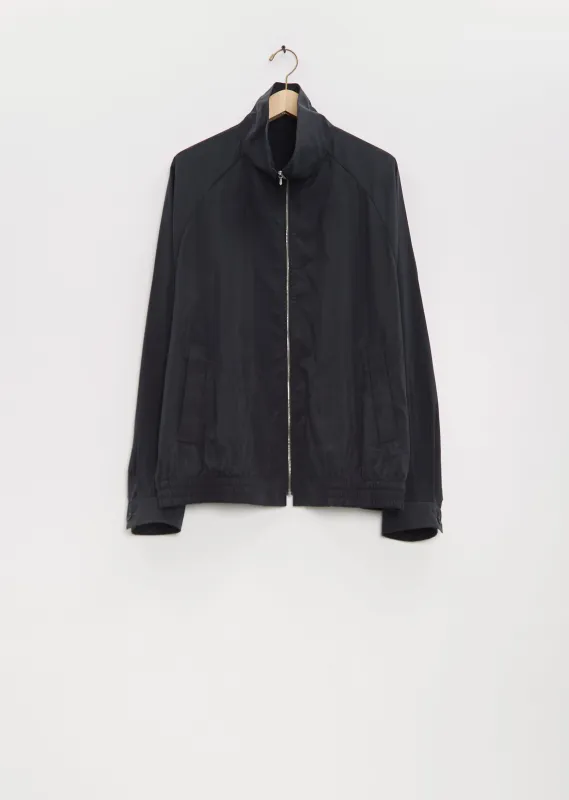 Silk Nylon Zip Up Blouson sold by La Garconne
