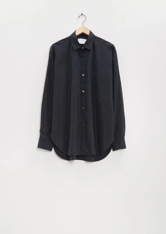 Silk Nylon Oversized Down Pat Shirt sold by La Garconne