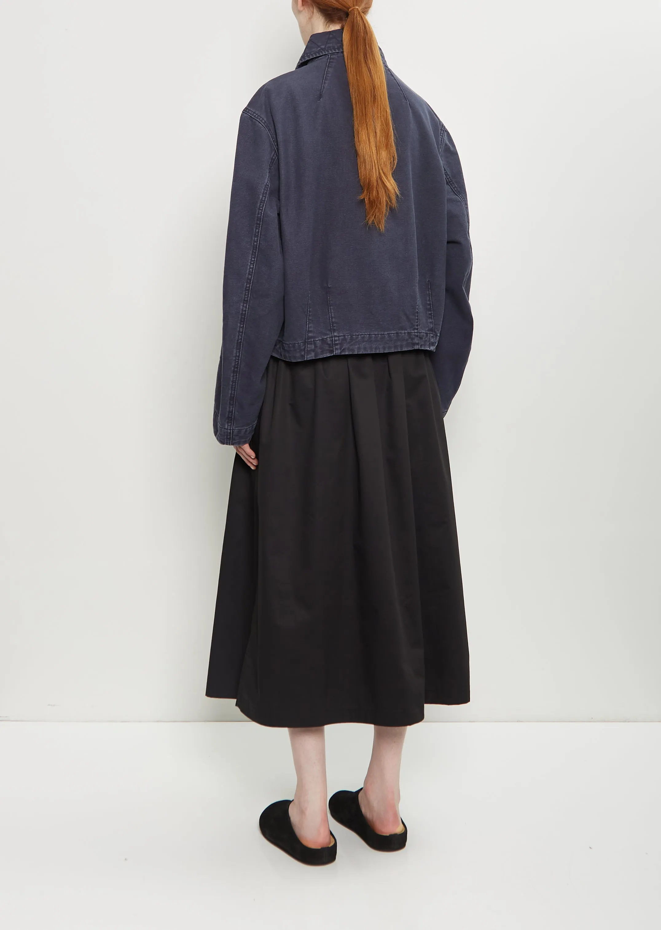 Washed Denim Flight Jacket sold by La Garconne product image thumbnail 3