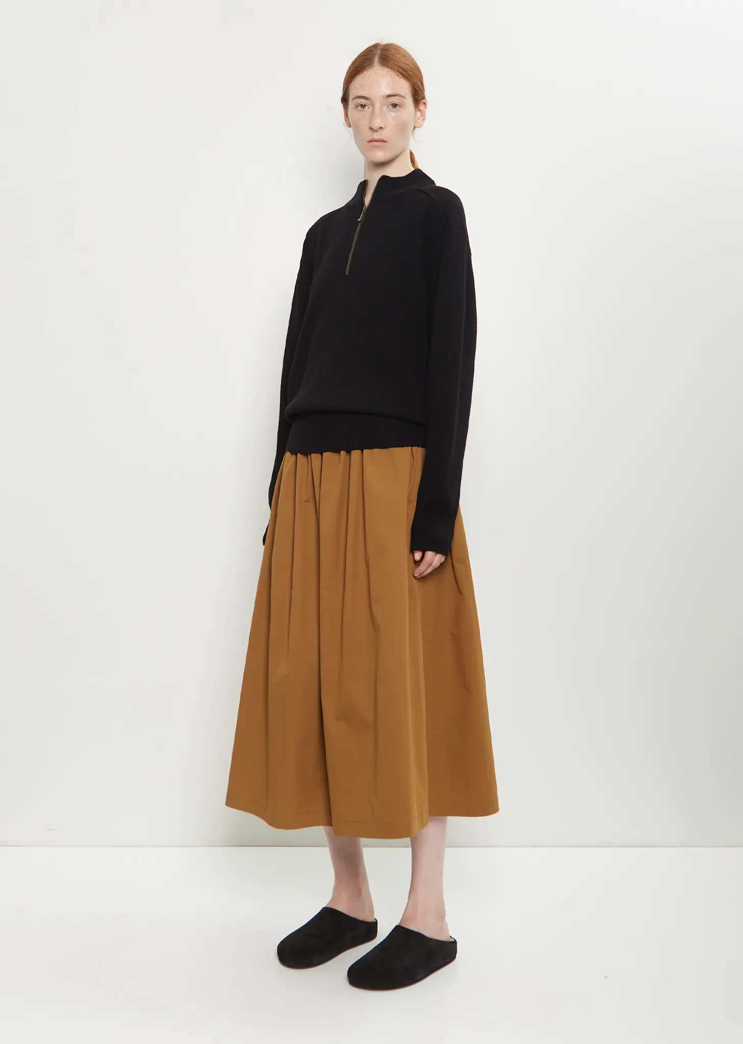 Cashmere Wool Half Zip Sweater sold by La Garconne product image thumbnail 4